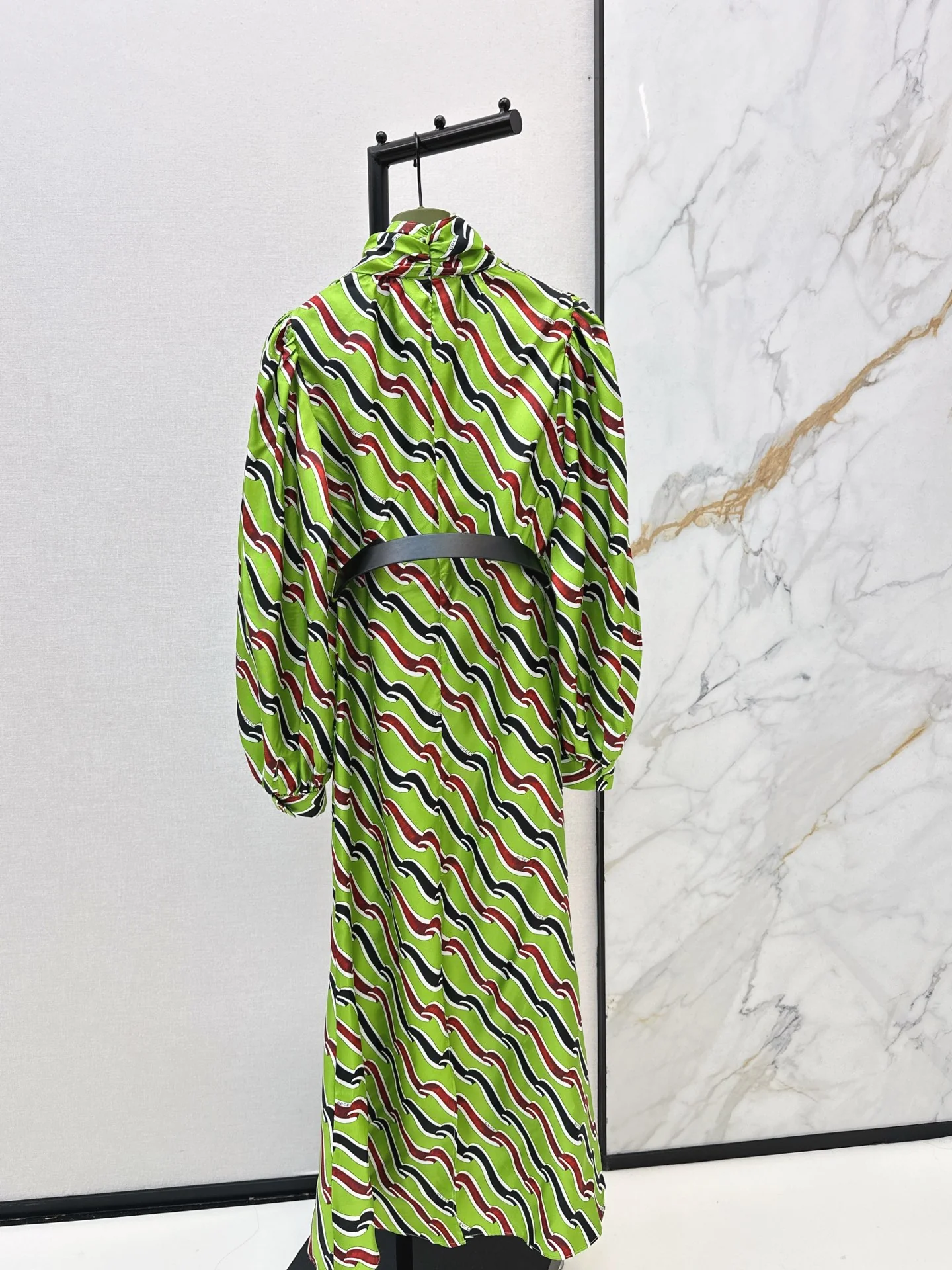 Gucc 26ss 3D print dress