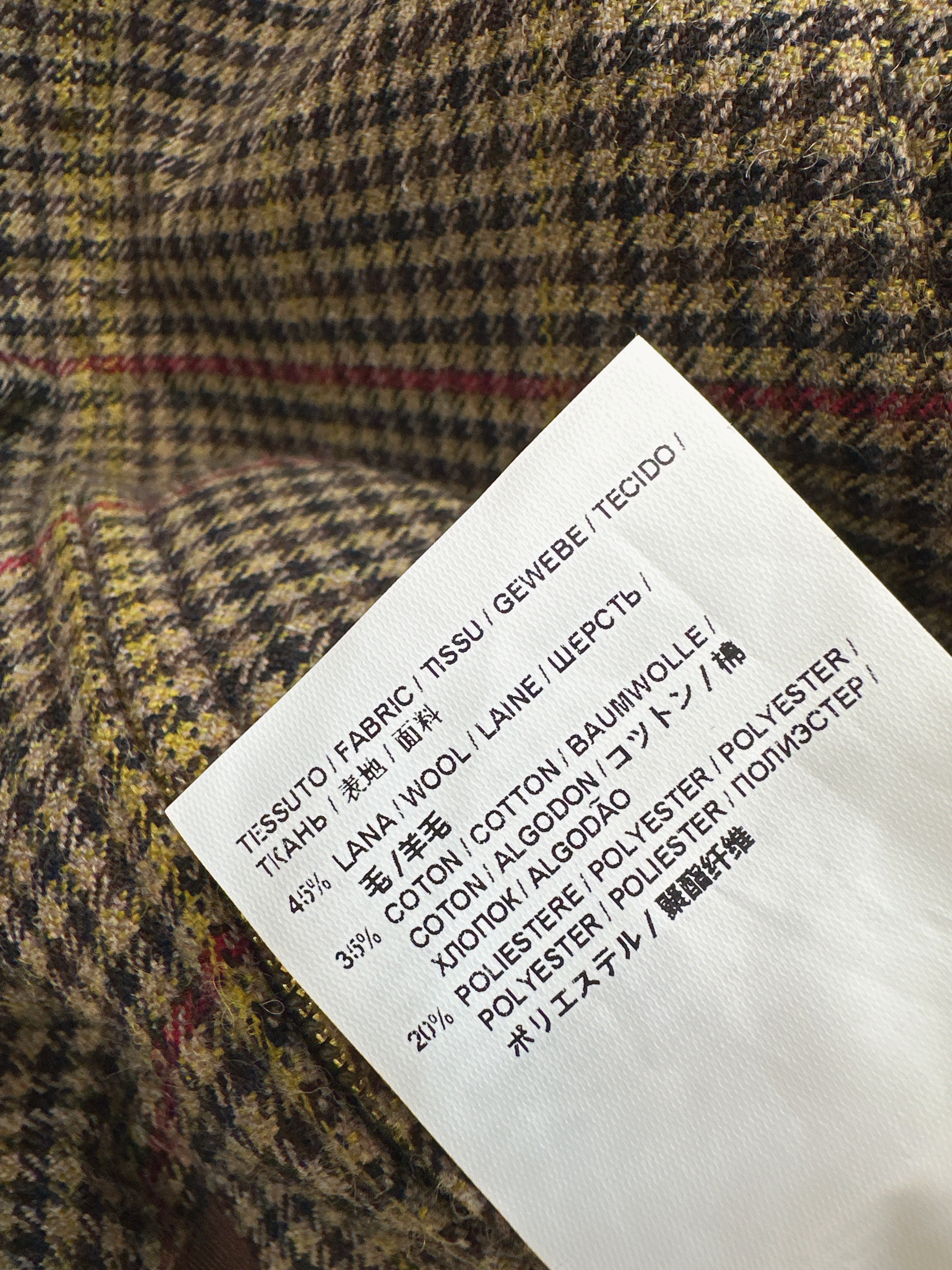 Miu 26ss check jacket