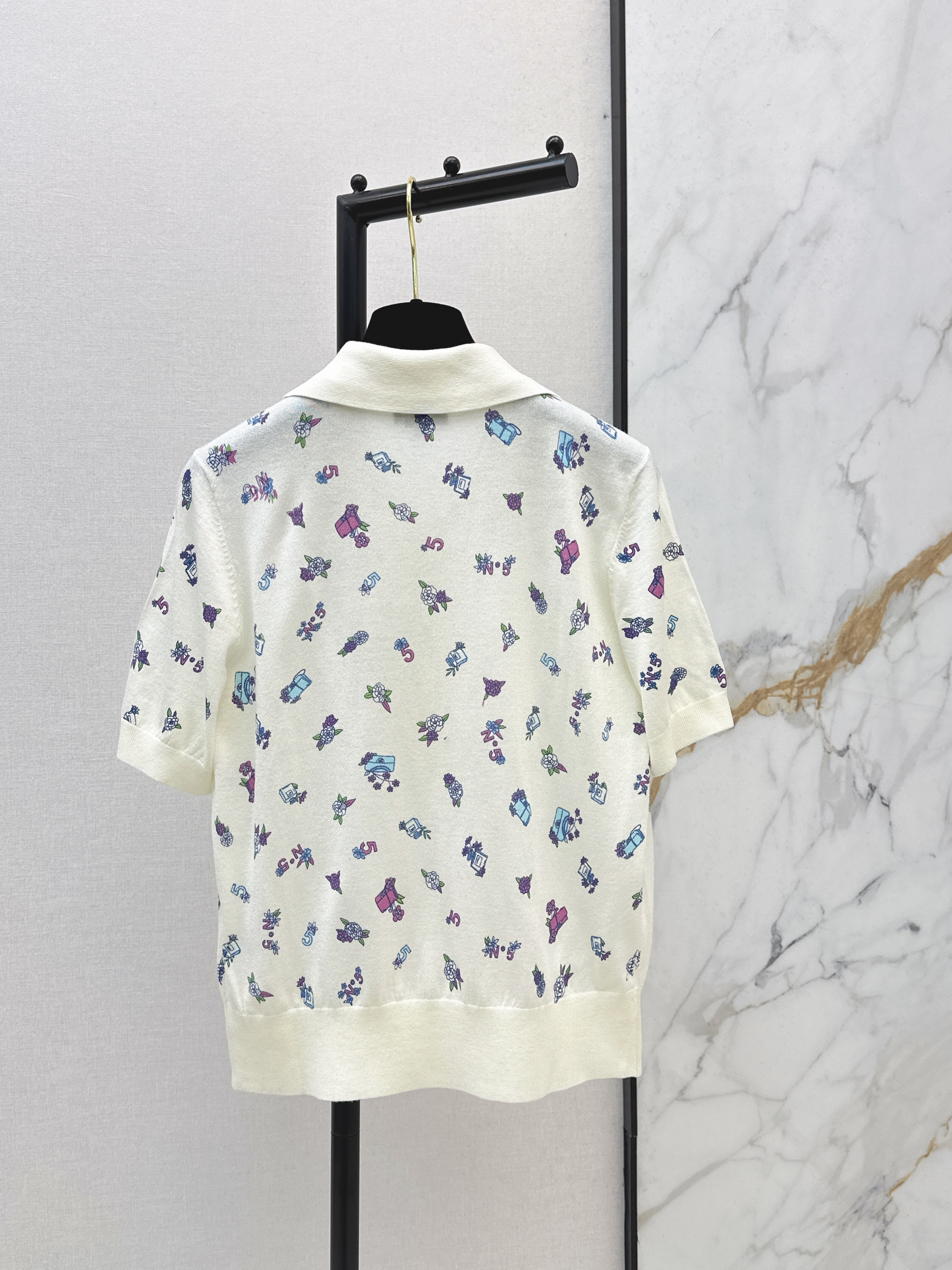 Chan 26ss embroidery knit sweater
