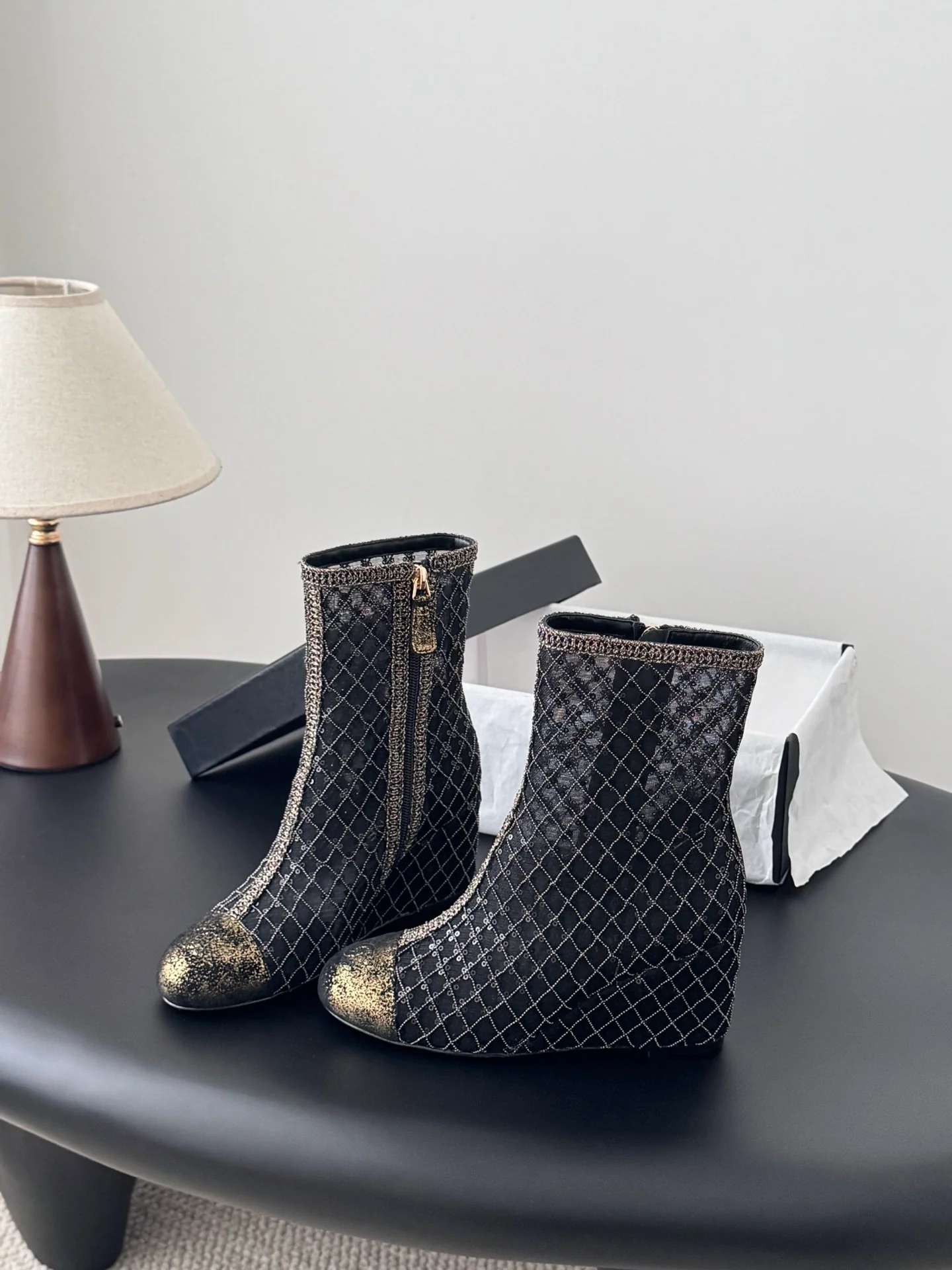 Chan 26ss wedge boots
