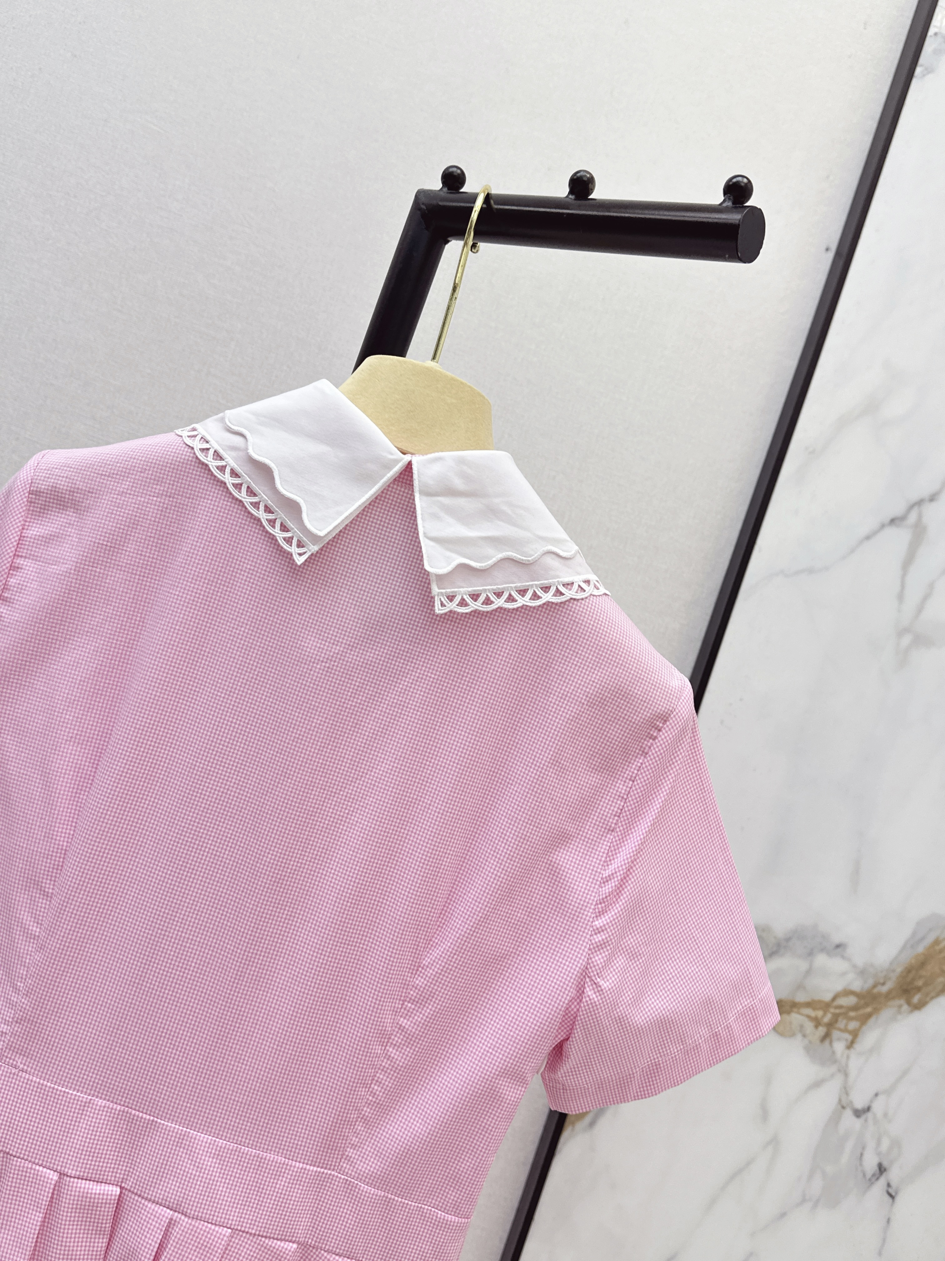 Miu 26ss peter pan collar dress