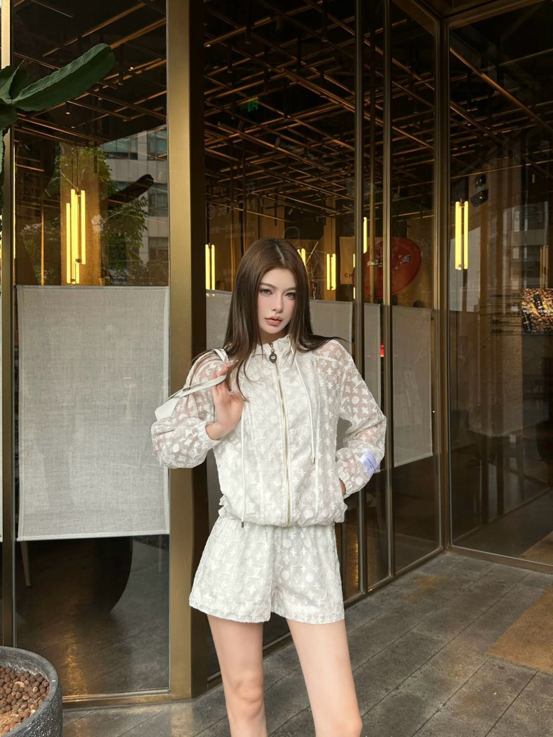 Loui 26ss jacquard outfit set