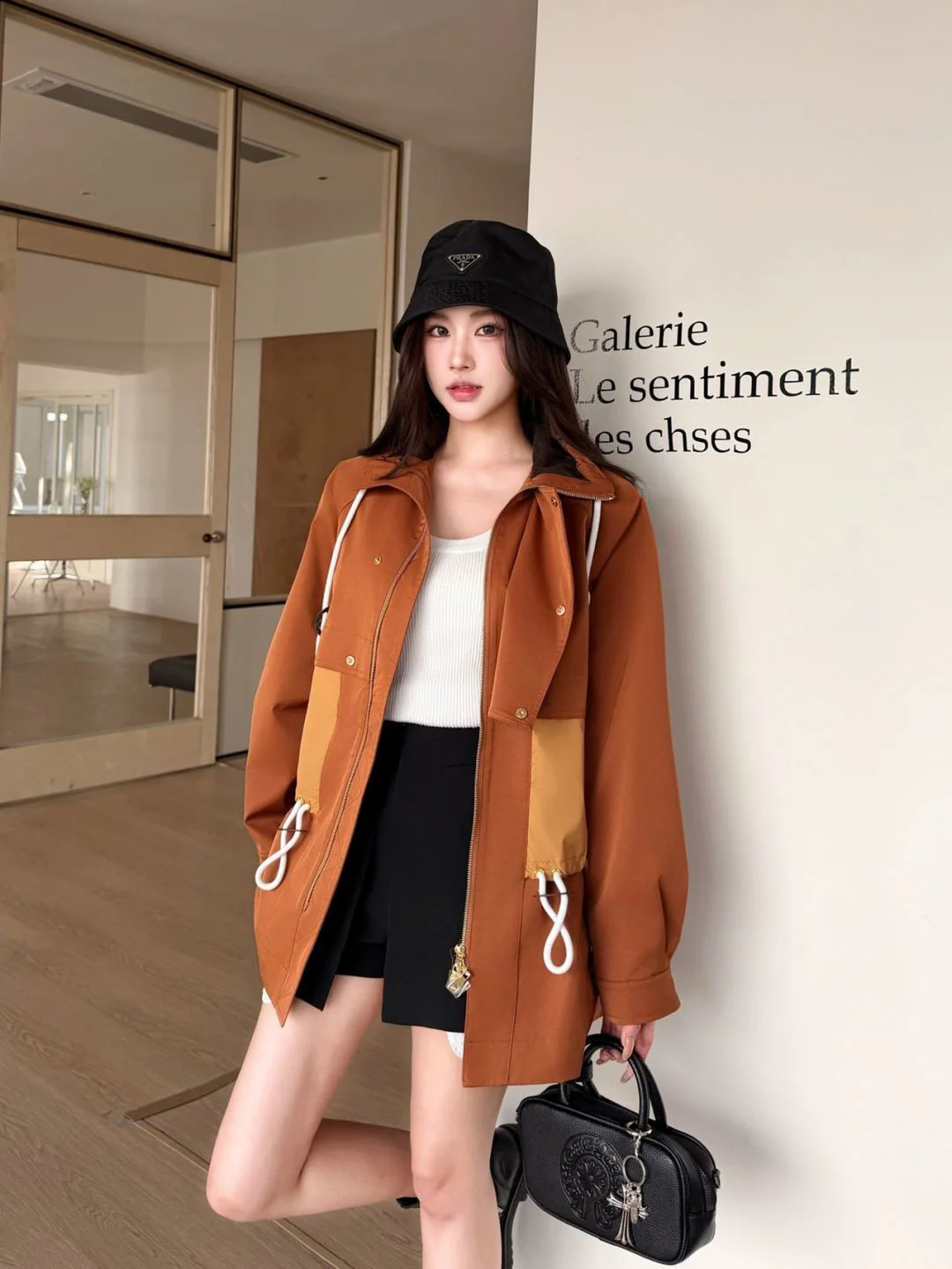 Louis 26ss drawstring trench coats