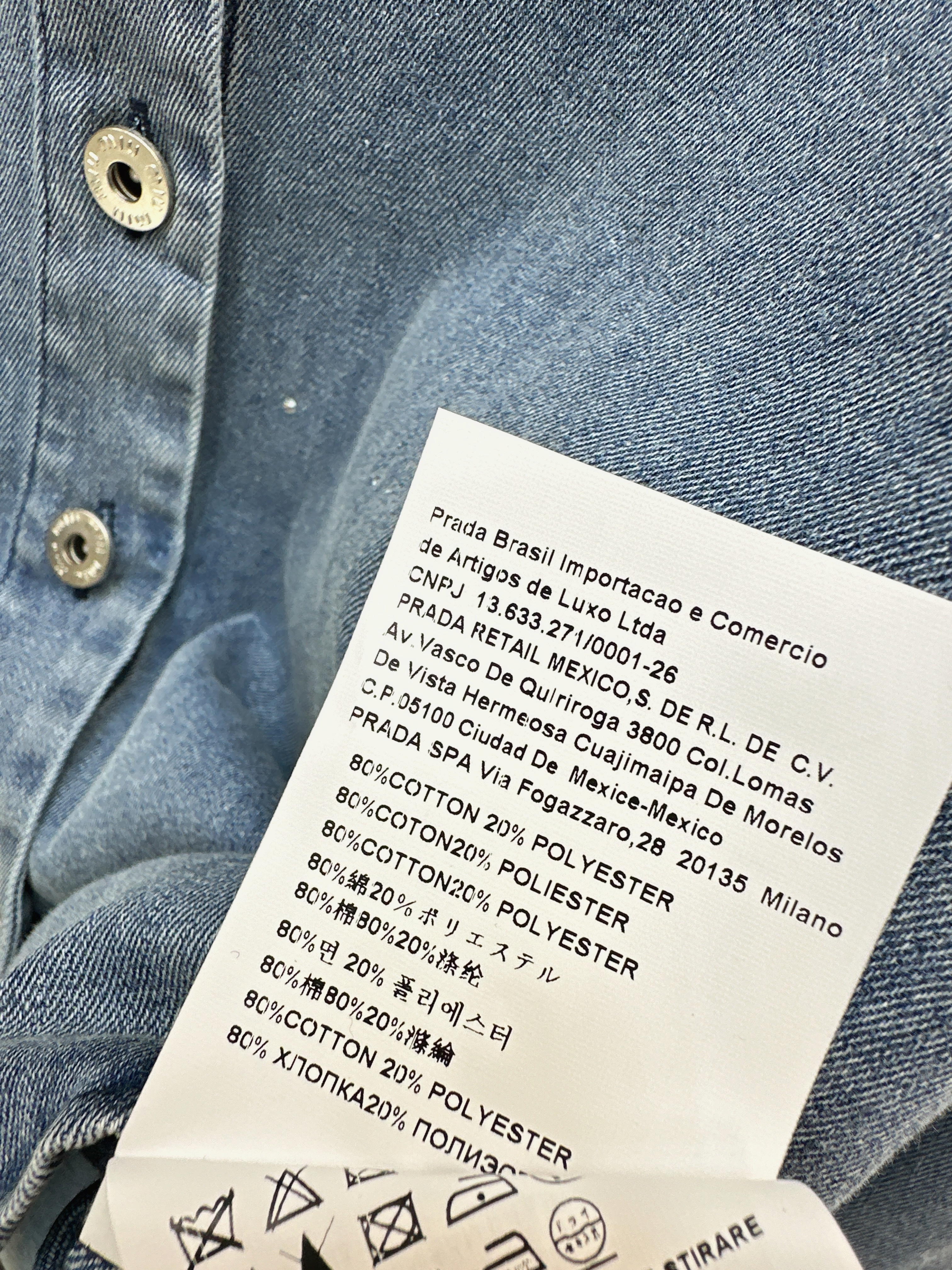 Miu 26ss denim shirt