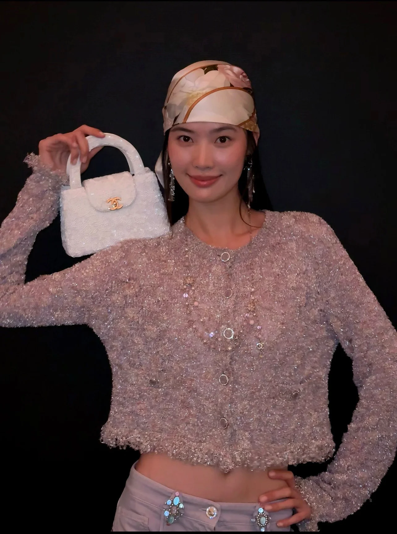 Chan 26ss tassel cardigan