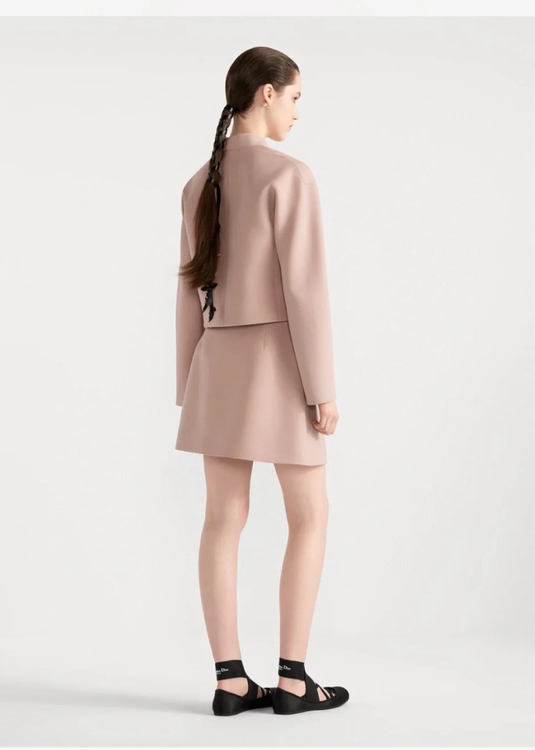 CD 25fw elegant jacket skirt set