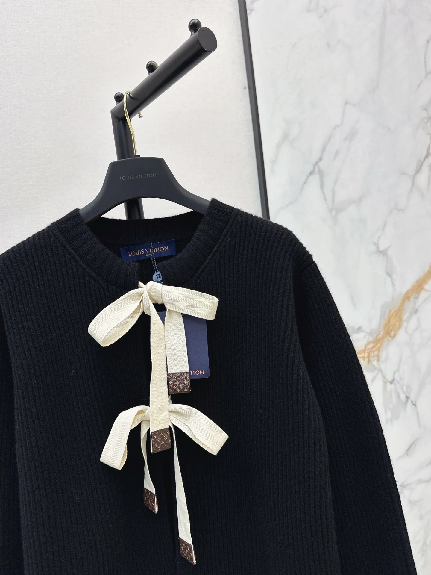 Louis 26ss bow knit cardigan