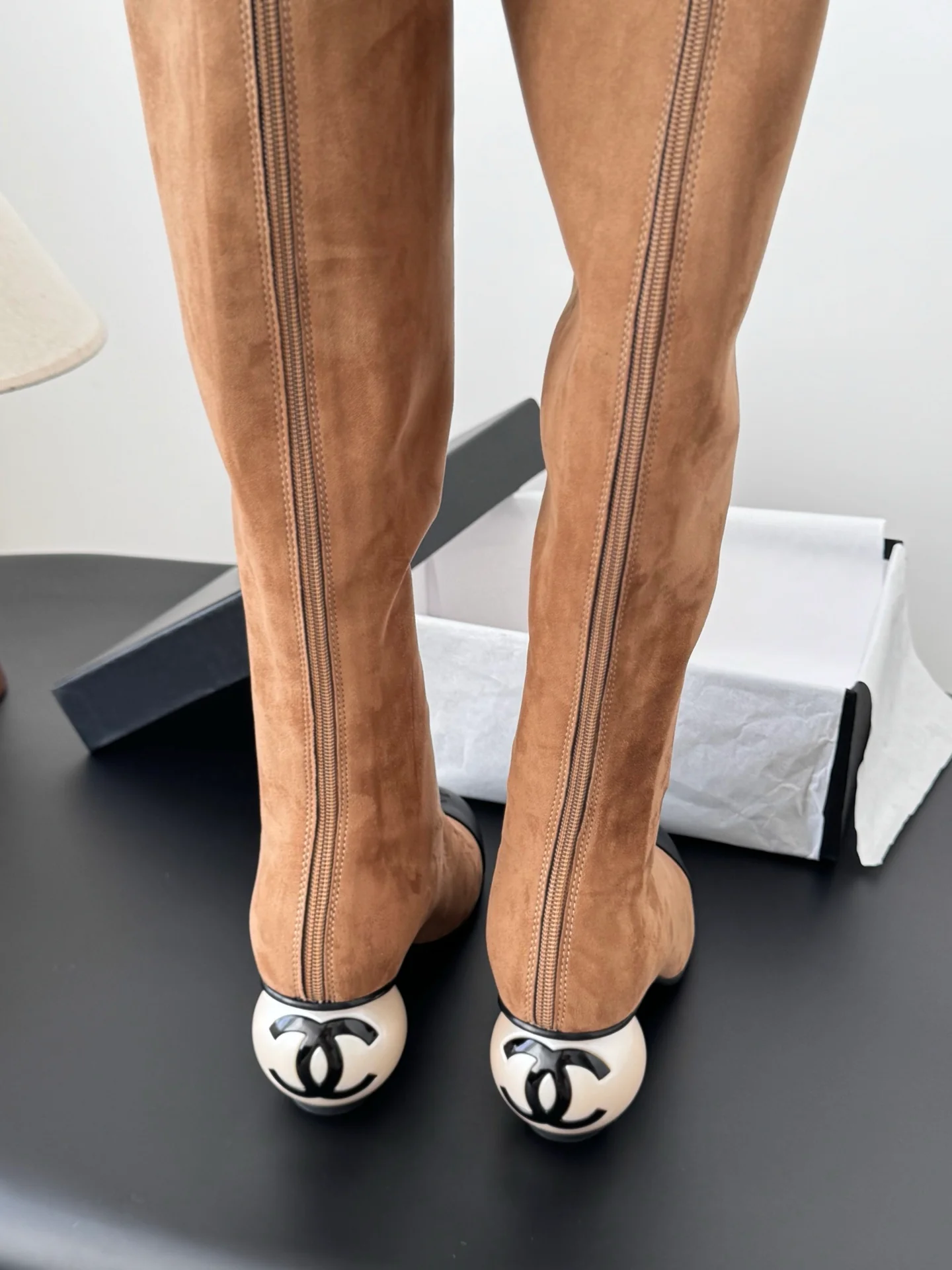 Chan 25fw over the knee boots