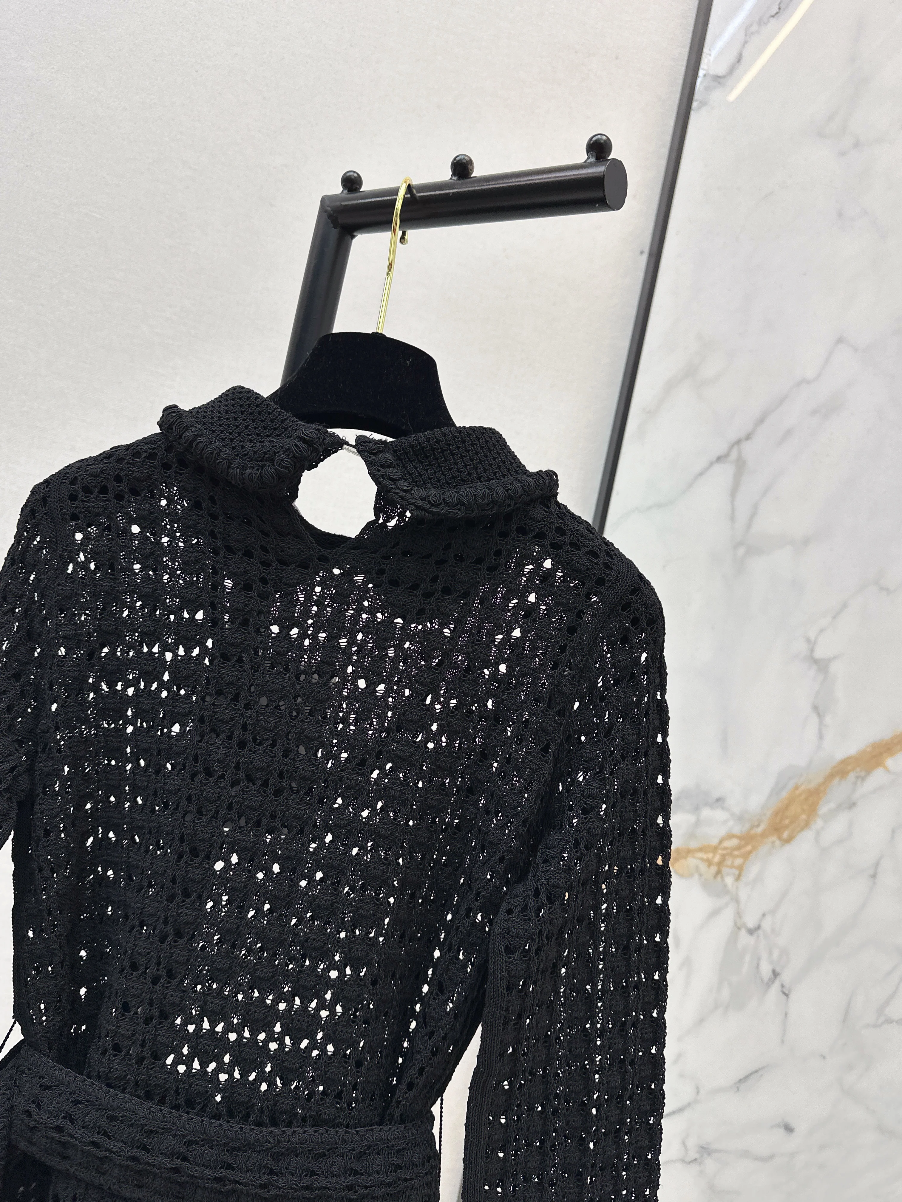 Chan 26ss hollow knitwear