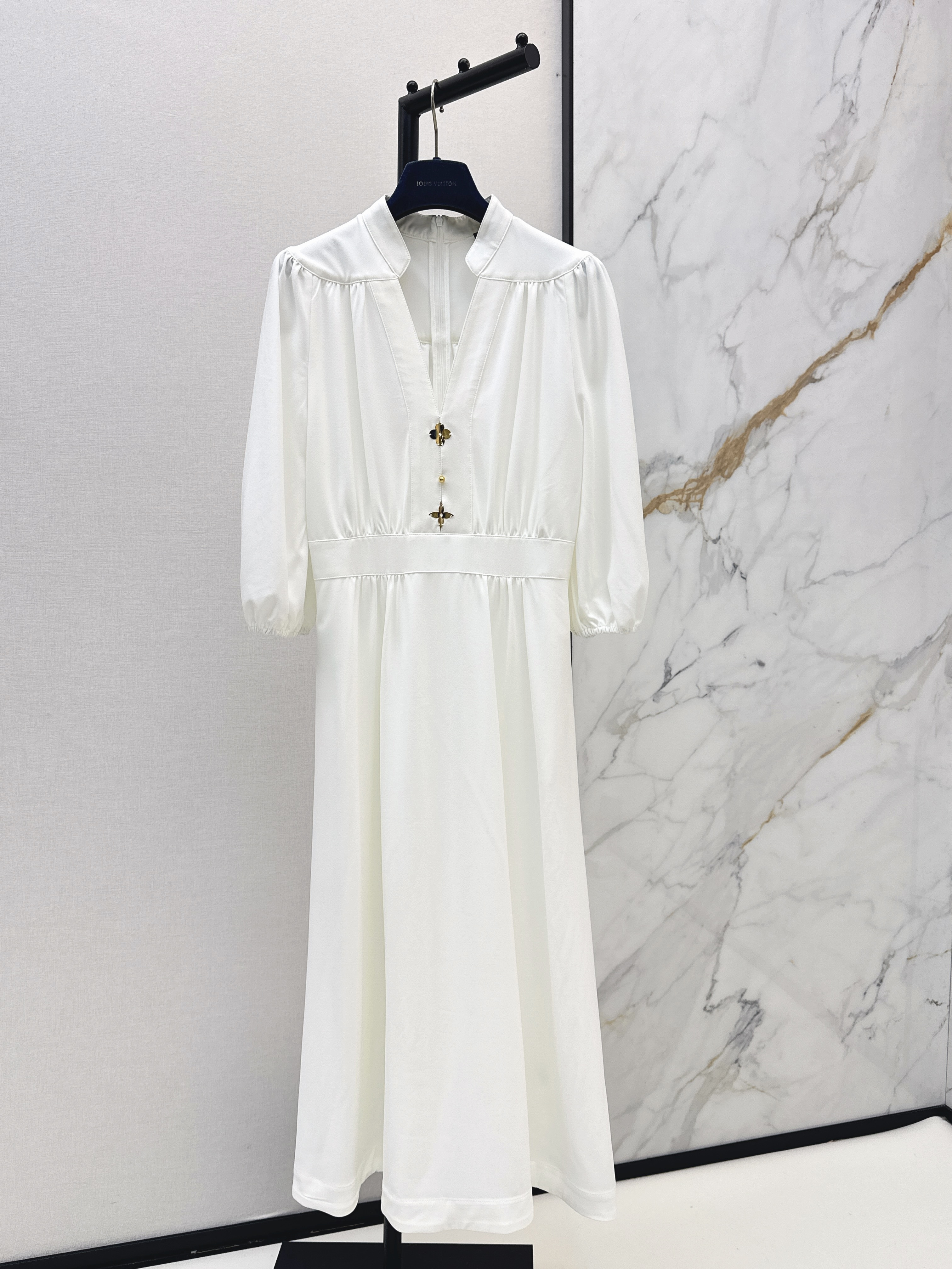 Loui 26ss empire-waist maxi dress