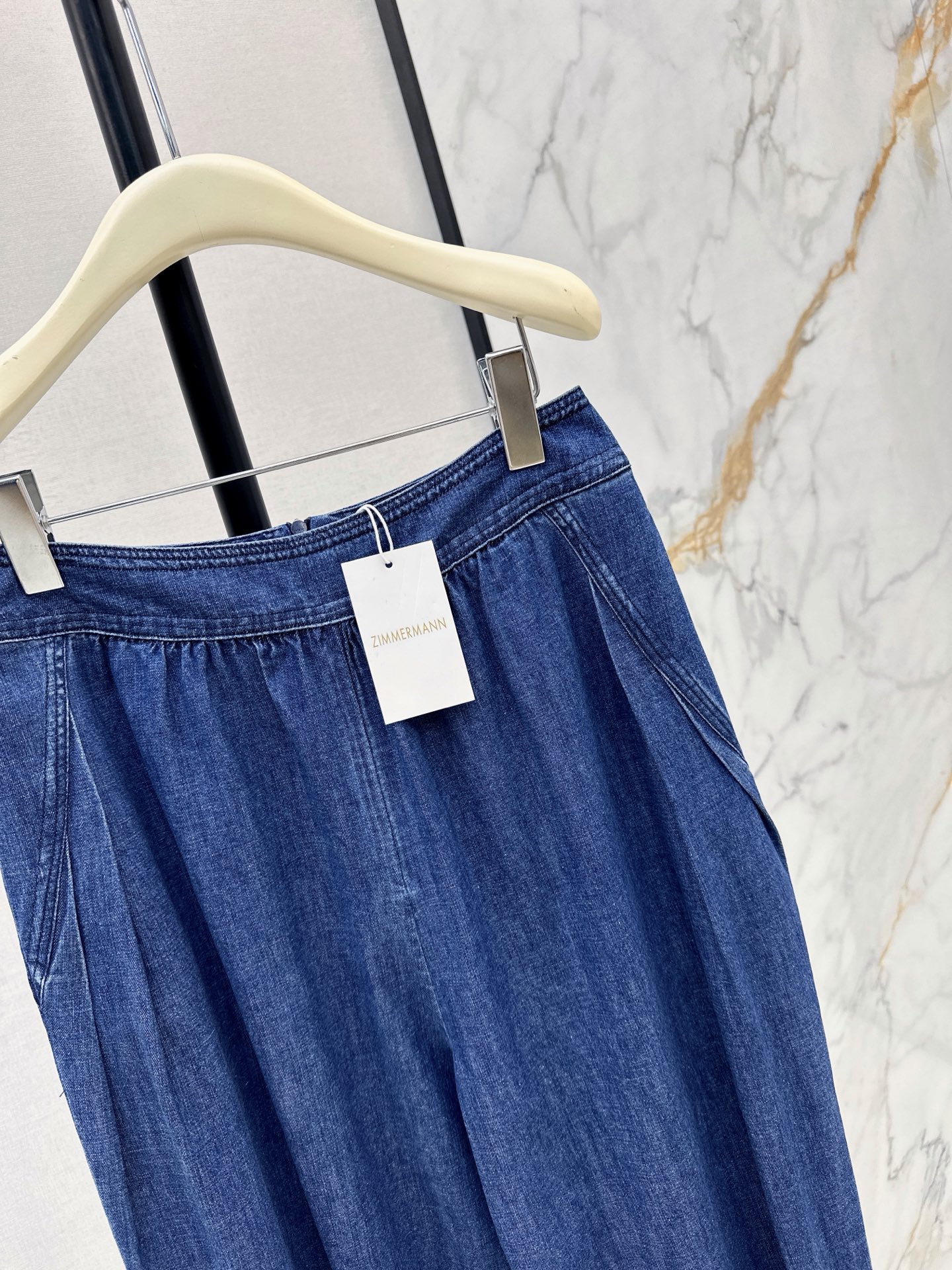 Zimm 26ss denim lantern pants