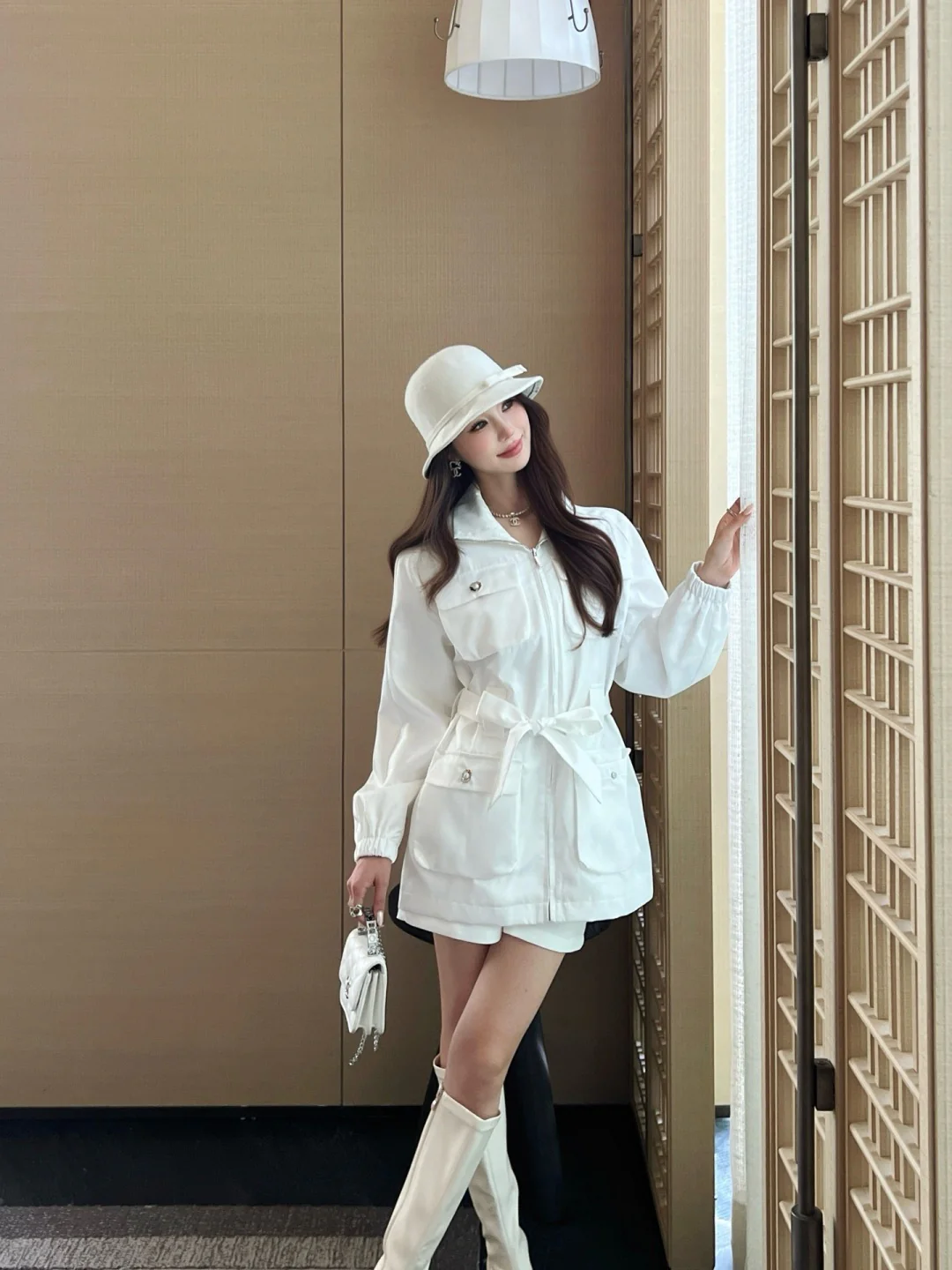 Chan 26ss belted jacket