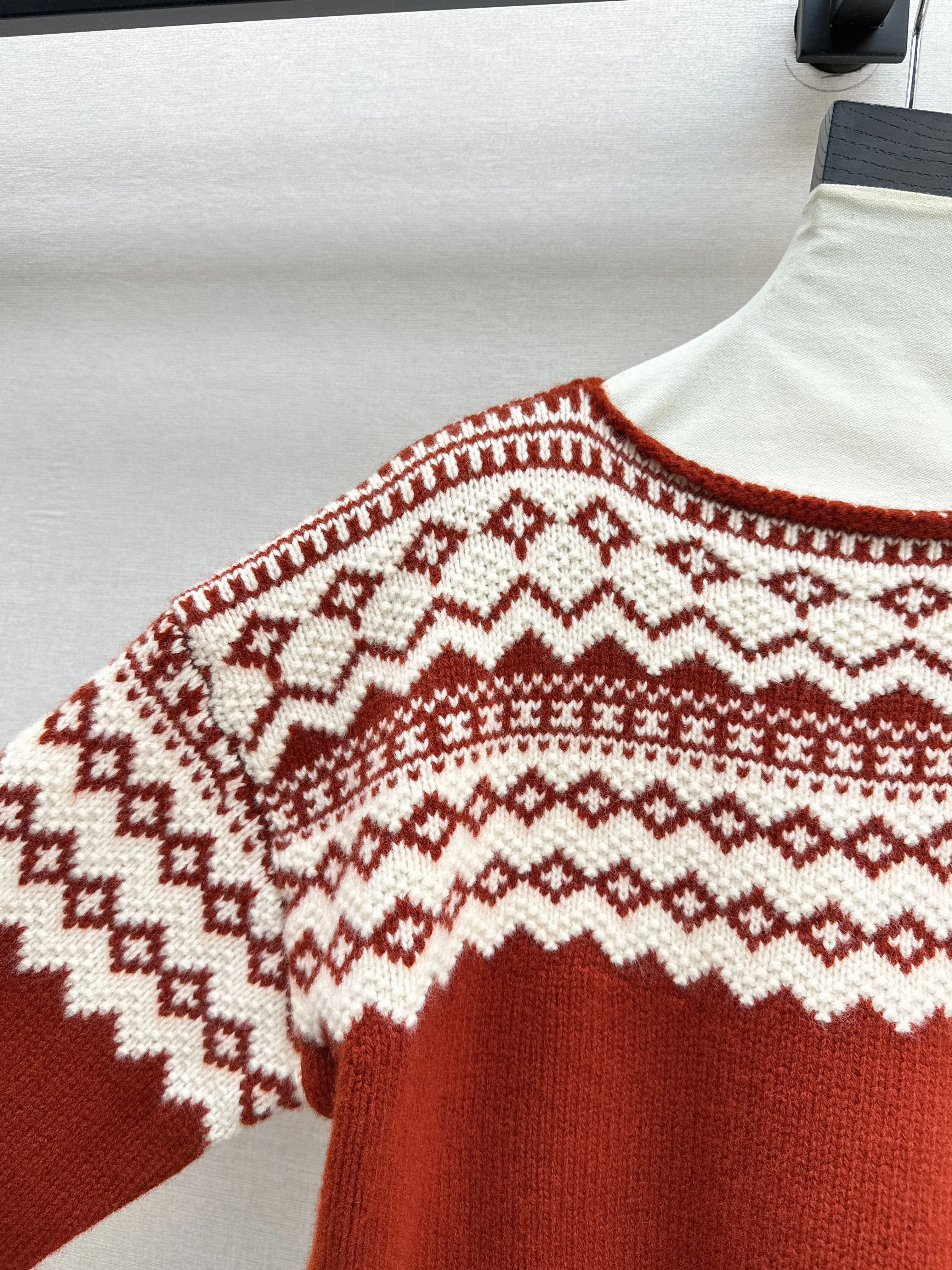 Ralp 26ss fair isle knit sweater