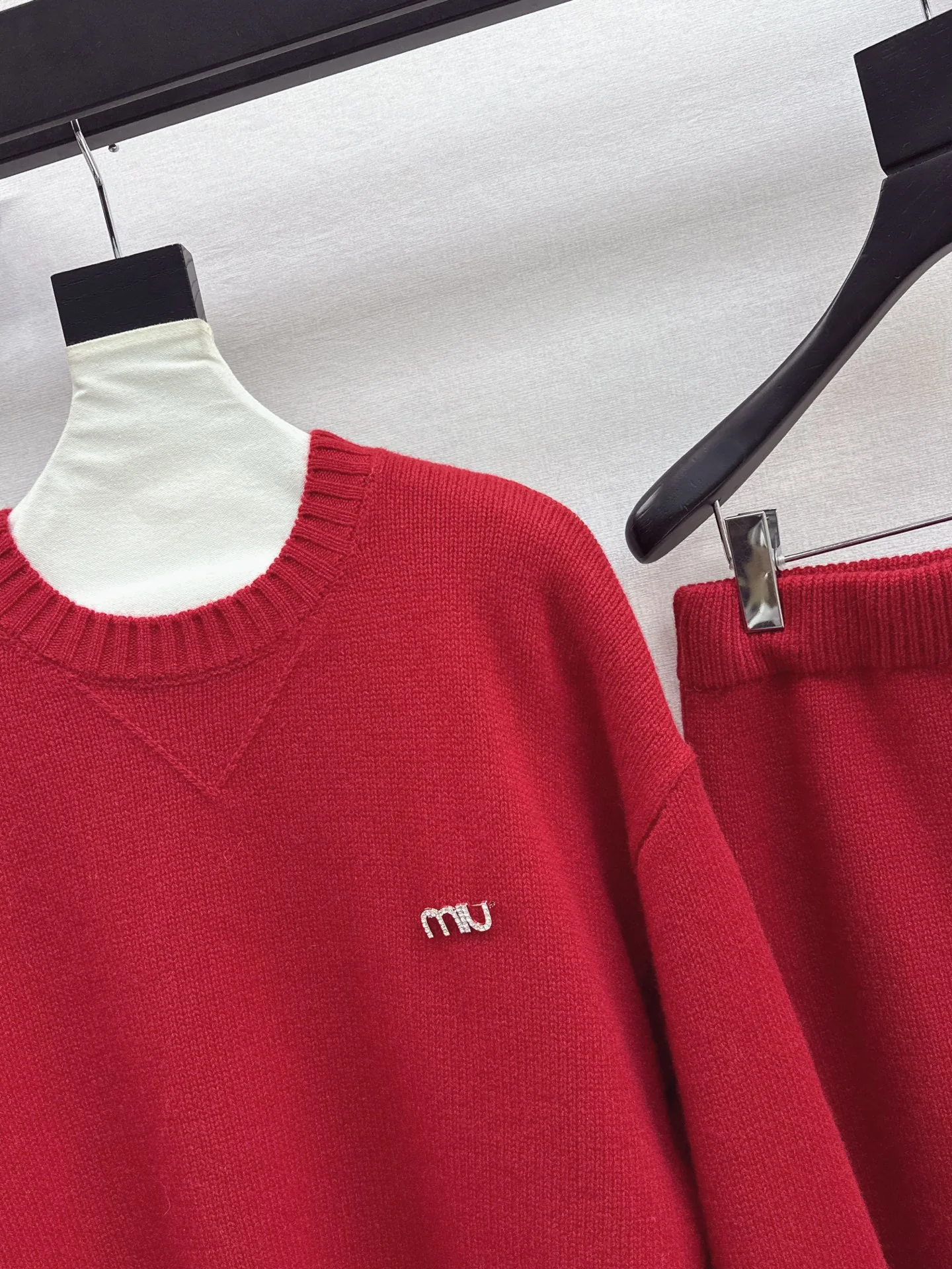 Miu 25fw knit sweater+skirt outfit sets