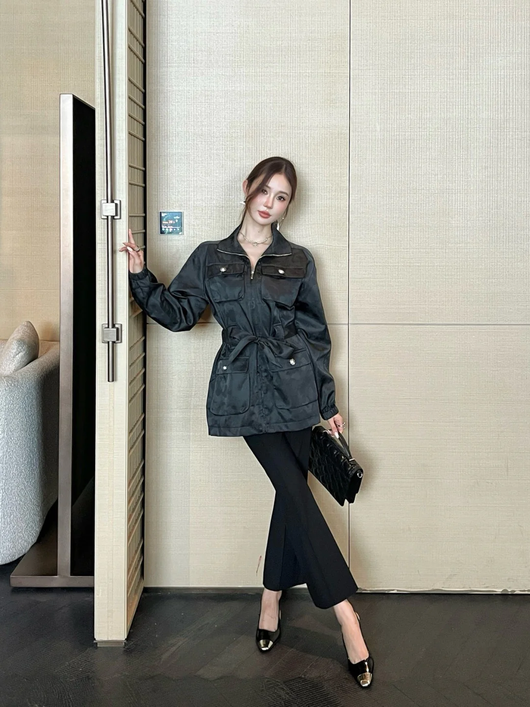 Chan 26ss belted jacket