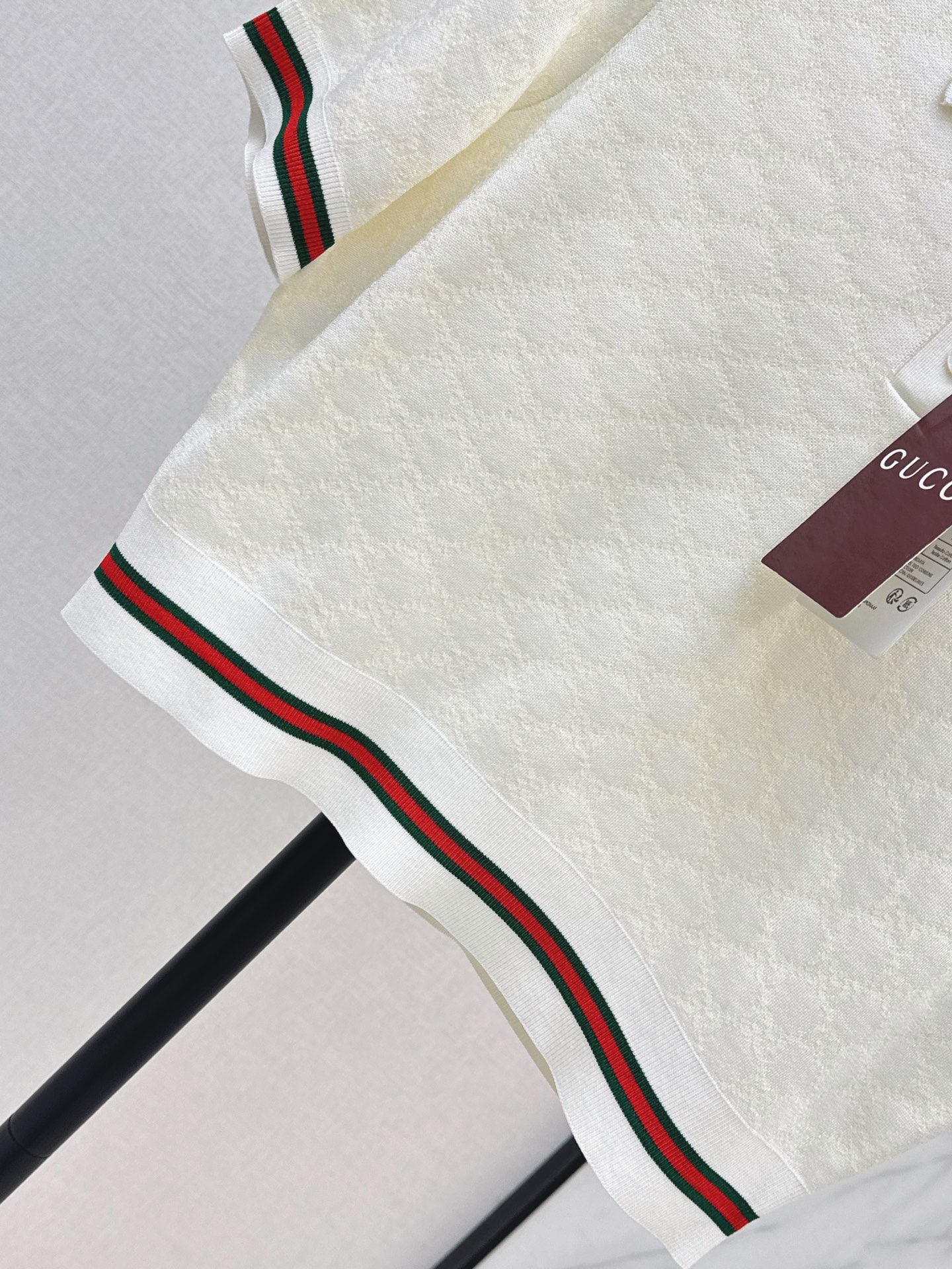 Guc 26ss jacquard polo knitwear
