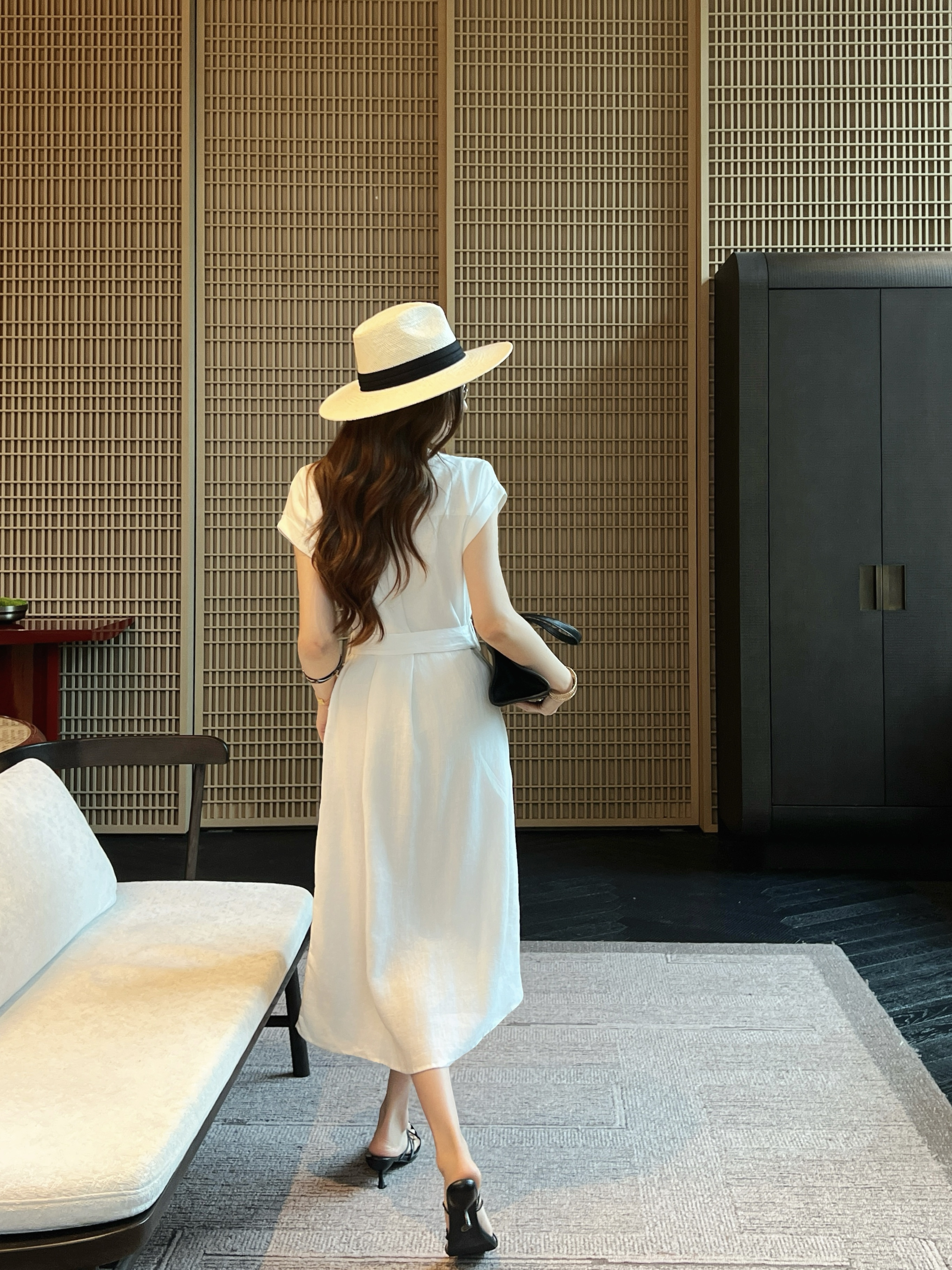 Brun 26ss linen dress