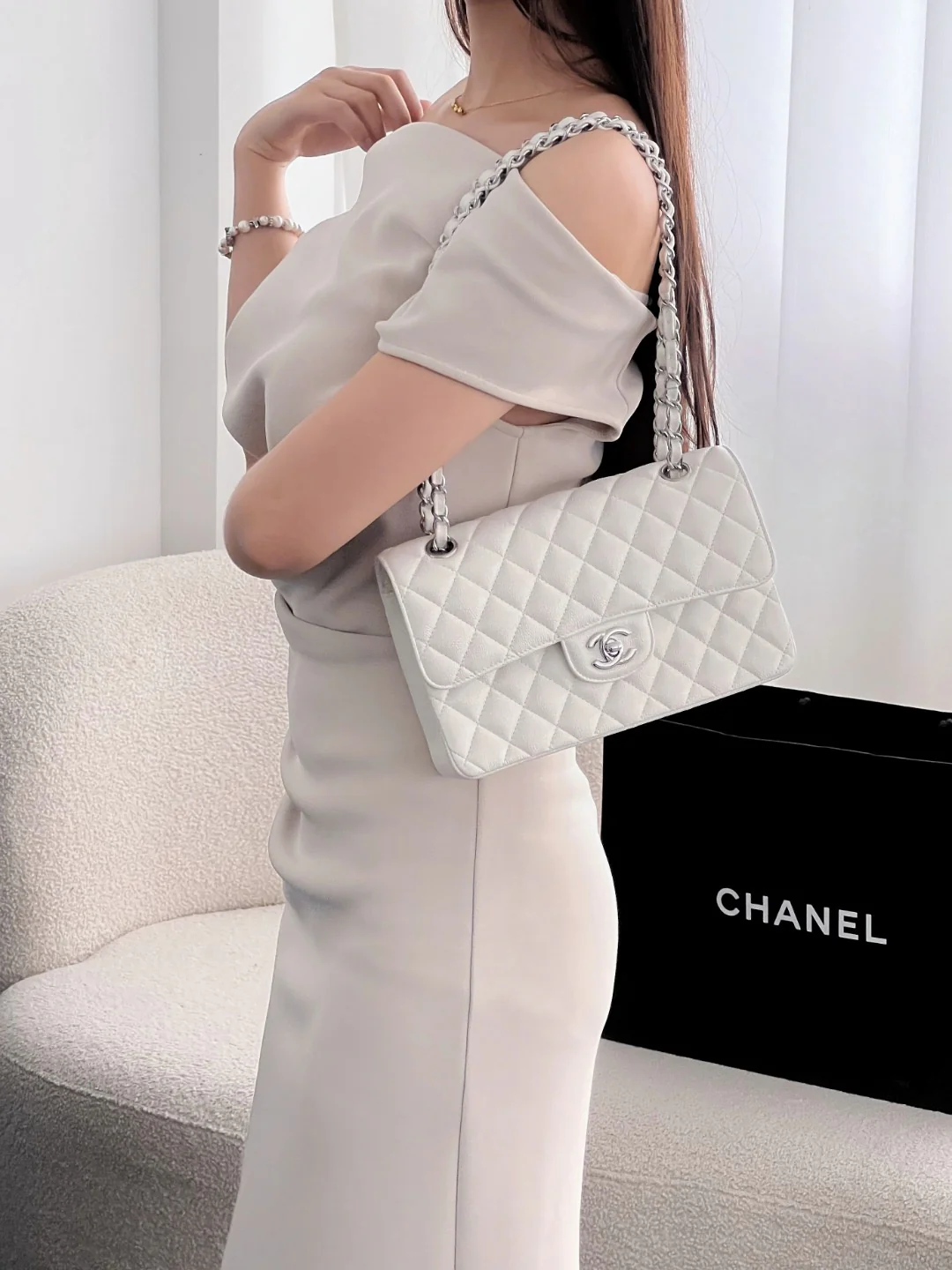 Chan cf23 chain shoulder bag