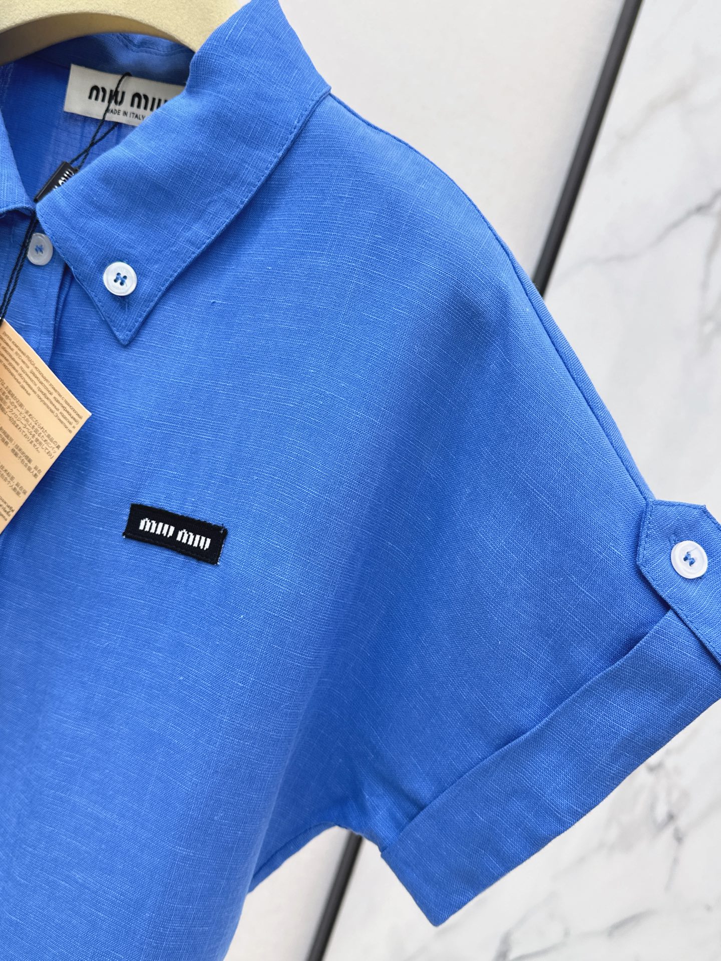 Miu 26ss cargo pocket shirt dress