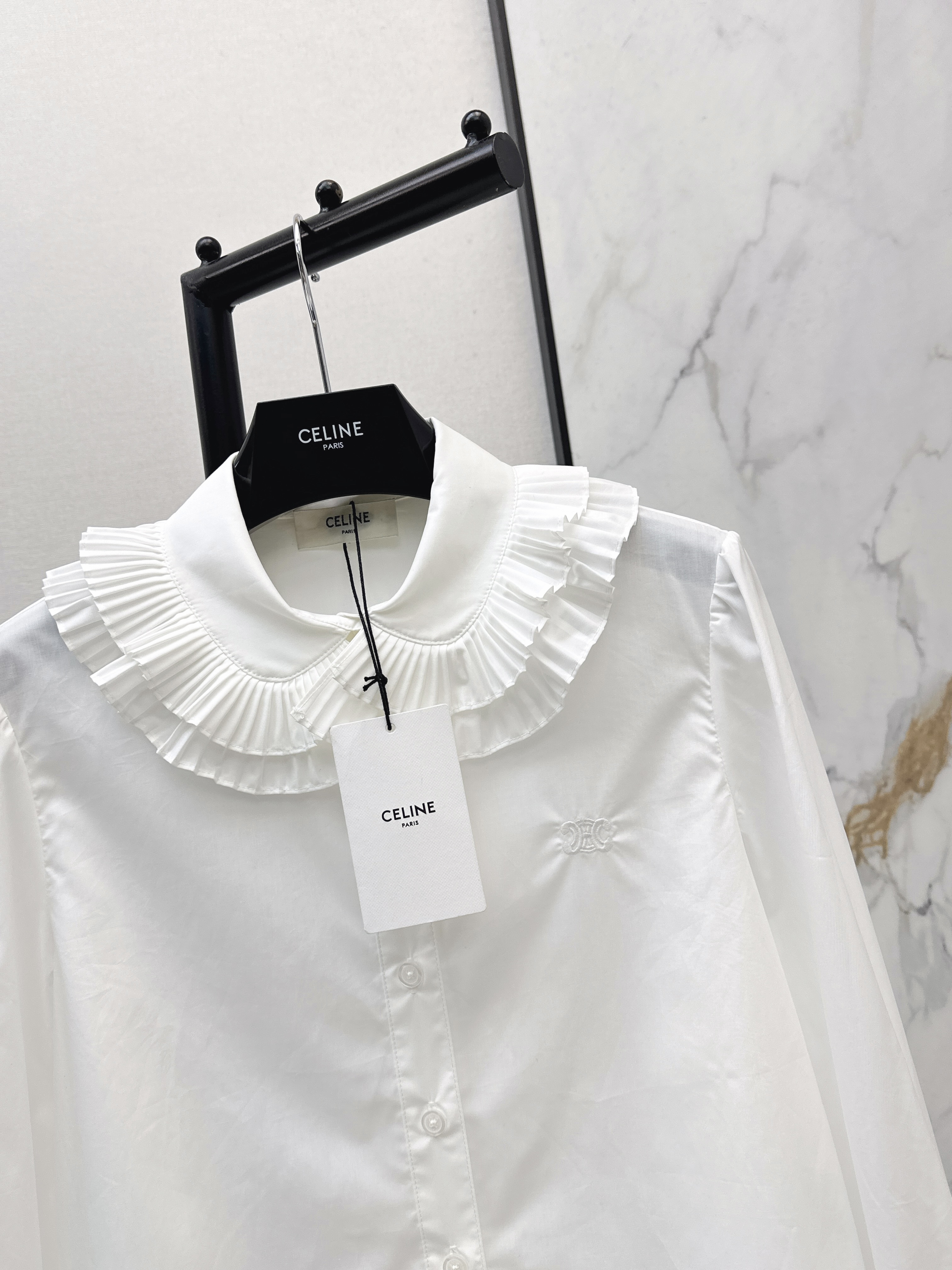 Celi 26ss ruffle shirt