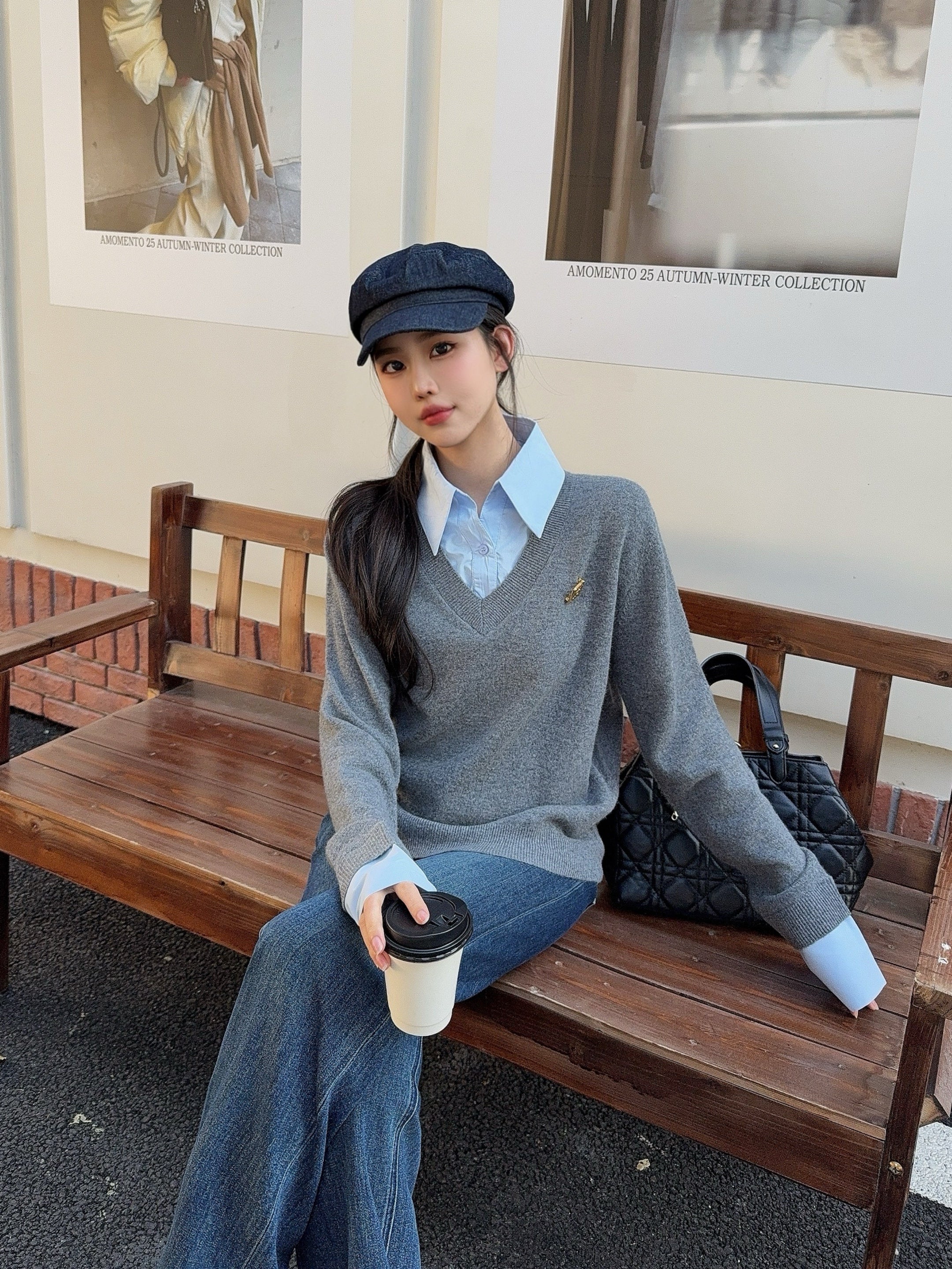 Fend 26ss 2in1 knit shirts