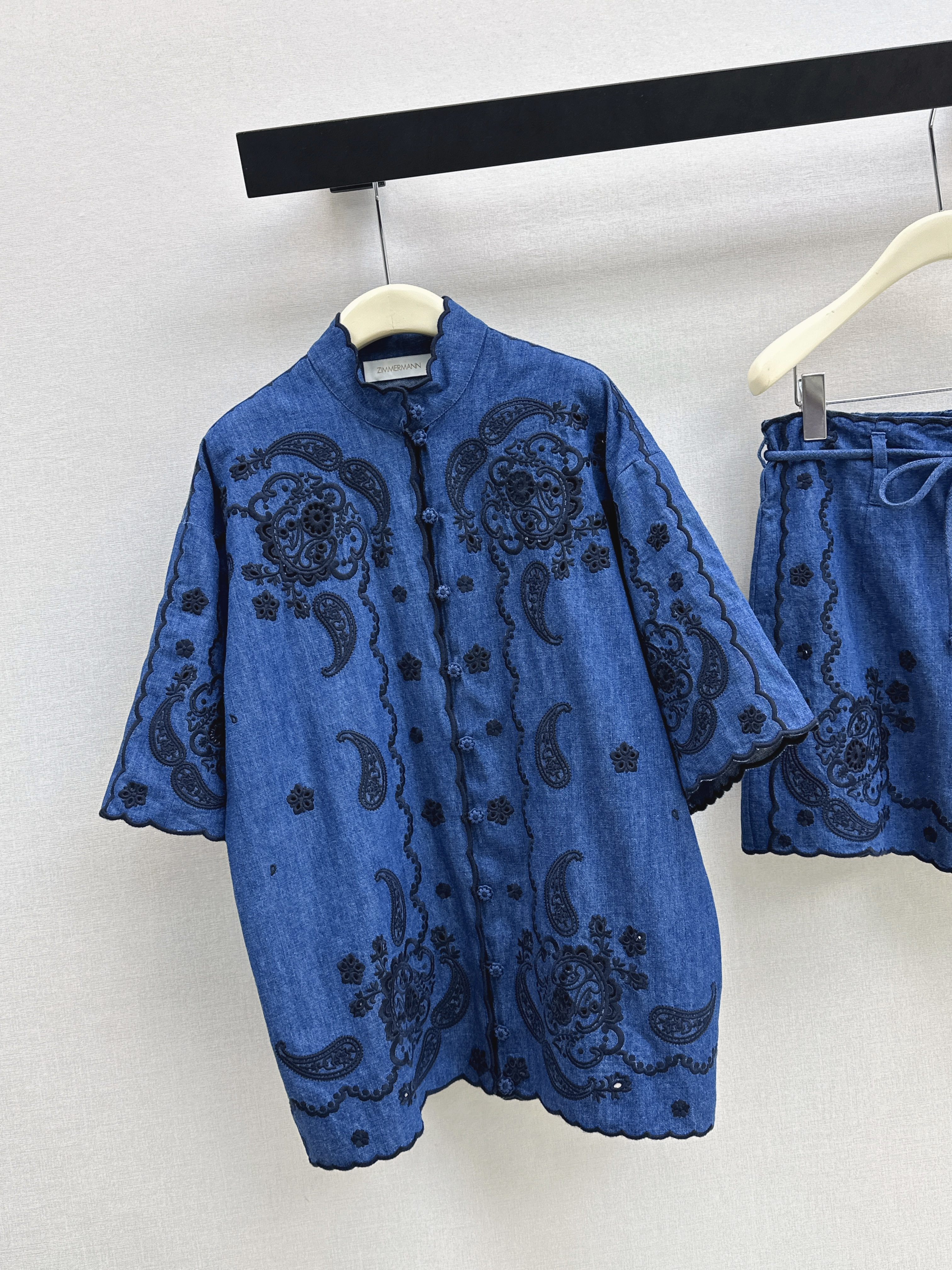 Zimm 26ss embroidery shirt