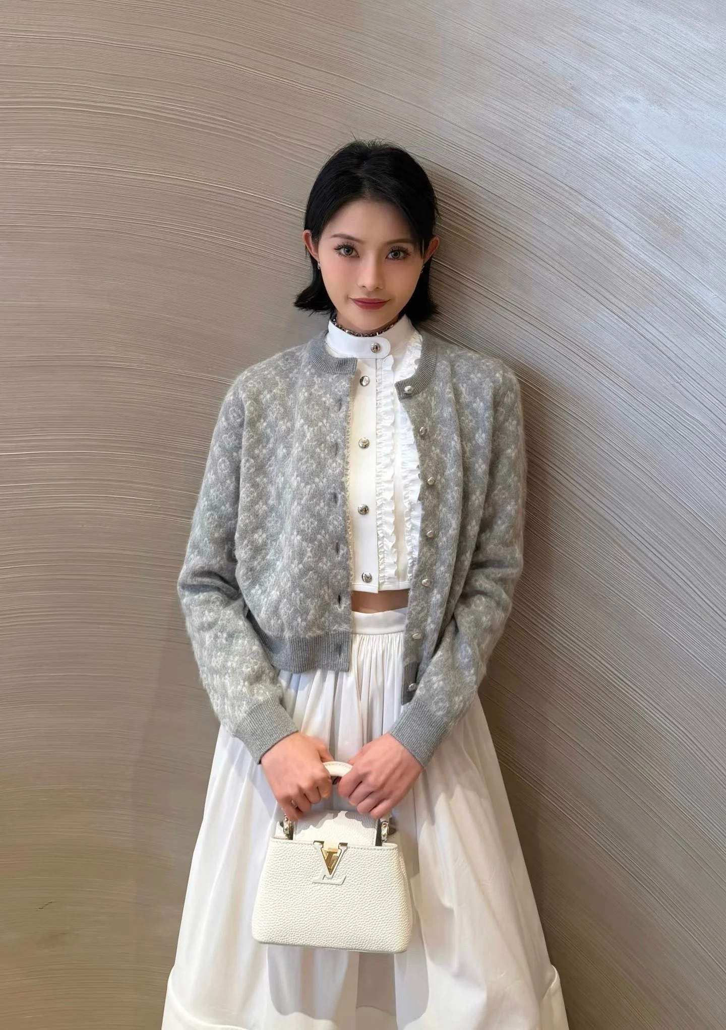 Louis 26ss jacquard cardigan