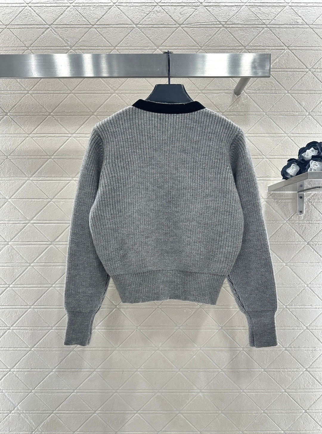 Saint 25fw bow knit cardiagn