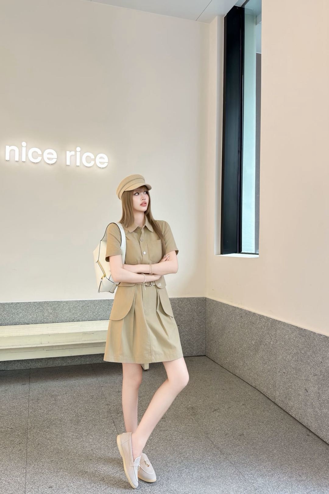 Loe 26ss belted dress