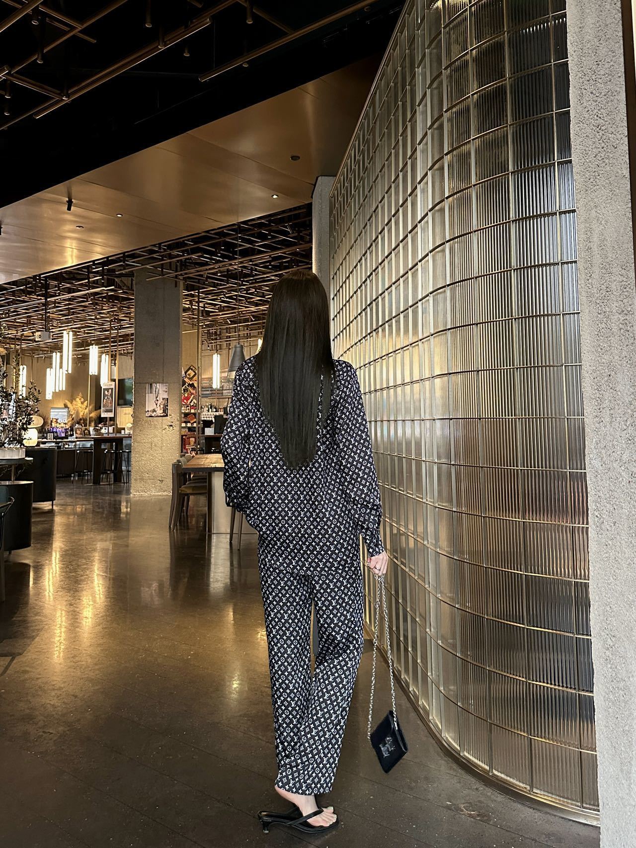 Loui 26ss print shirt pants  set
