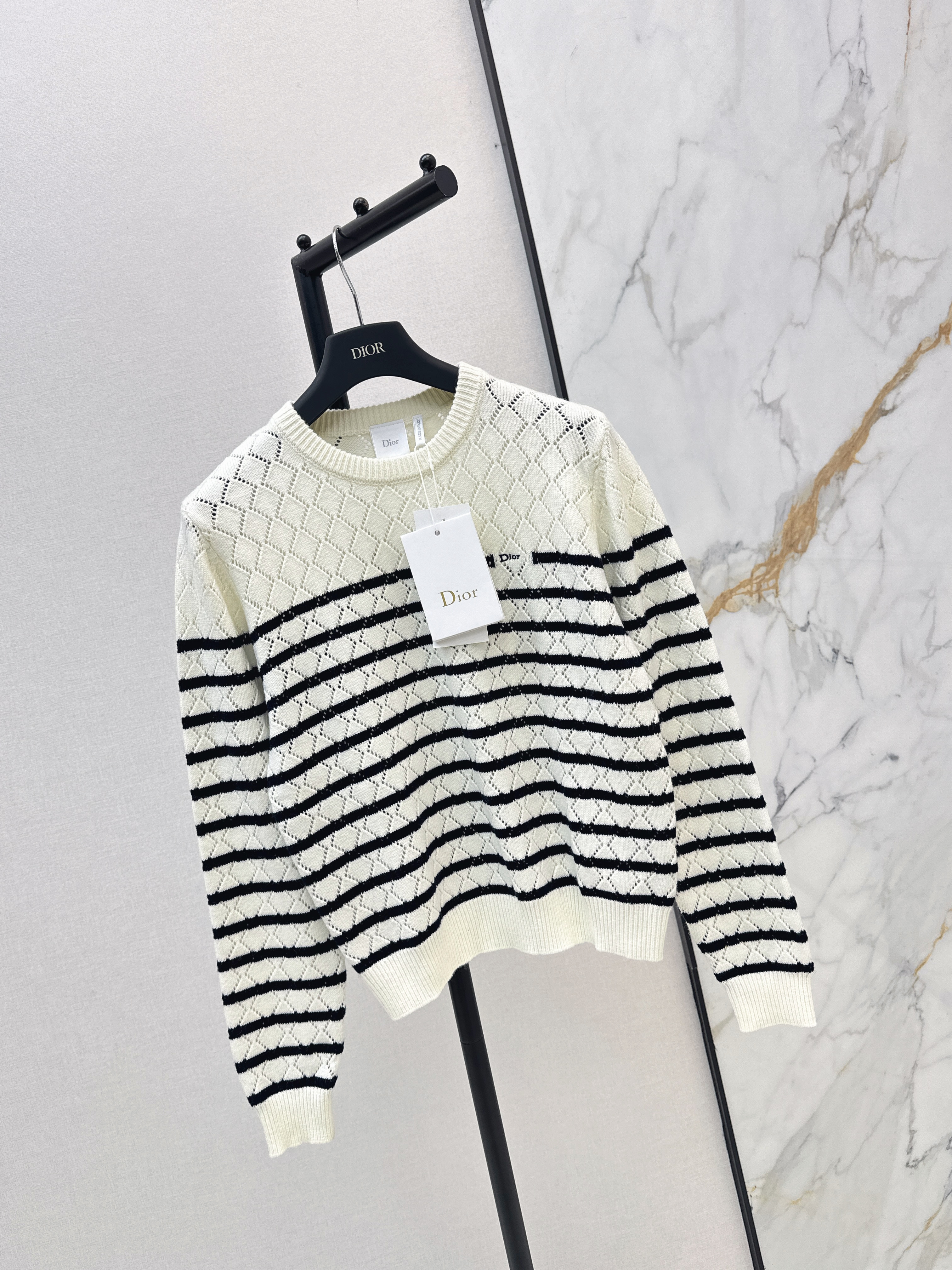 CD 26ss stripe knit sweater
